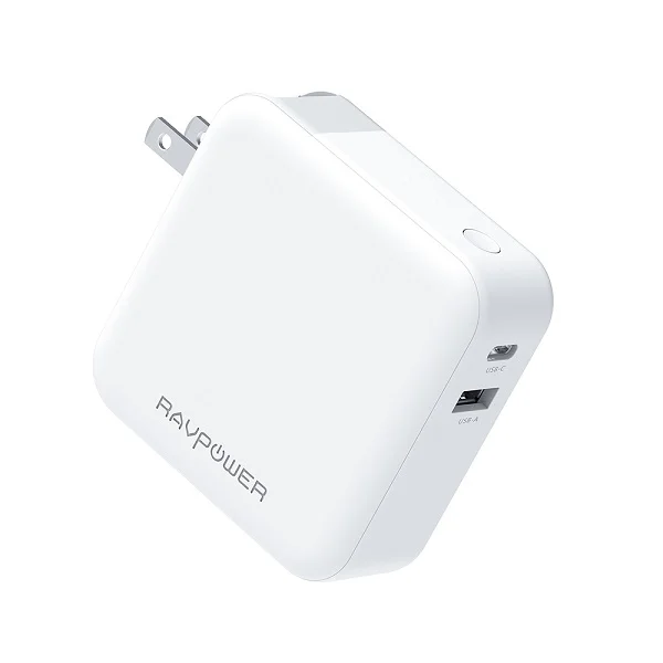 RAVPower Portable Charger & 5000mAh Power Bank, White - RP-PB101