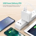 RAVPower 2 Ports 36W Wall Charger, White - RP-PC080