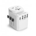 RAVPower 4-Port Travel Adapter Charger 30W, White - RP-PC099-W