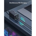 RAVPower PD 65W 4-Port GaN Tech USB C Desktop Charger, Black - RP-PC136