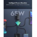 RAVPower PD 65W 4-Port GaN Tech USB C Desktop Charger, Black - RP-PC136