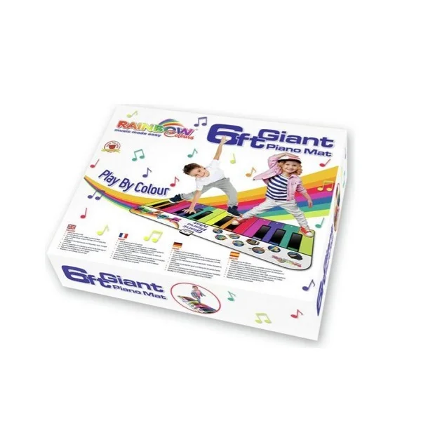 Rainbow Colors 6ft Giant Piano Dance Mat - RBGPM