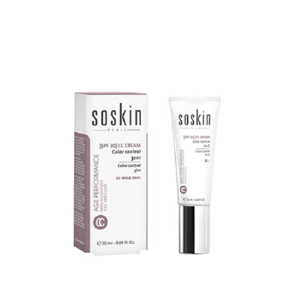 SOSKIN Color Control Cream SPF-30, Gold &ndash; 02, 20ml