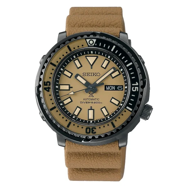 Seiko Prospex Brown Silicone Band Analog Watch for Men - SRPE29J1