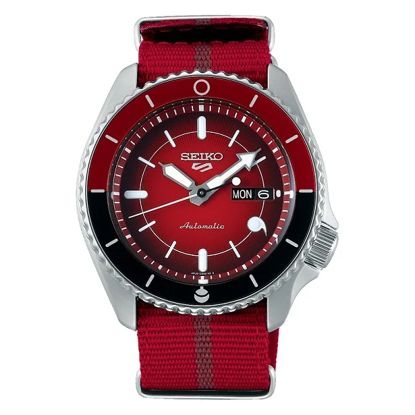 Seiko Red Nylon Band Analog Watch for Men - SRPF67K1