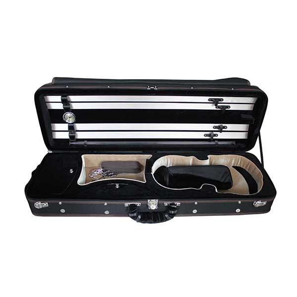 ARTLAND High Quality 4/4 Foam Violin Case, Black - SVC108-BLACK