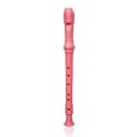SWAN Soprano Recorder, 8-Hole Plastic Flute with Cleaning Rod For Beginners, Fuchsia - SW-8KT-FUCHSIA