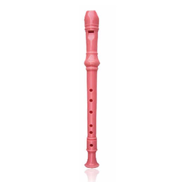 SWAN Soprano Recorder, 8-Hole Plastic Flute with Cleaning Rod For Beginners, Fuchsia - SW-8KT-FUCHSIA