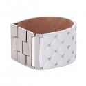 THIERRY MUGLER White Leather Bracelet for Women - T51115W