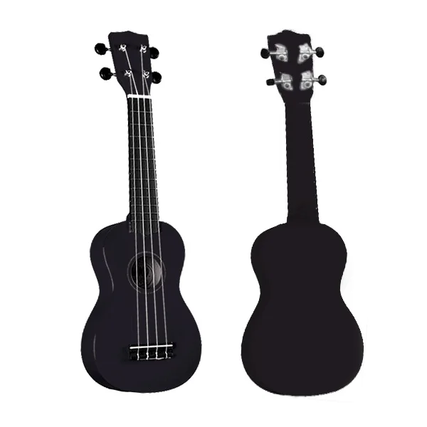 ARTLAND 21" Ukulele Guitar, Black - UKS200-BLK