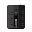 Belking 5-Port USB Hub With 6 Power Socket, Black - BK-3606-BL