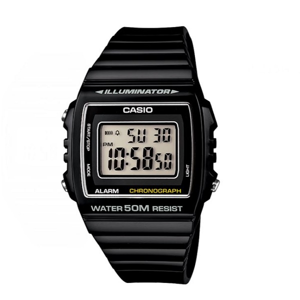 Casio Kid's Black Resin Watch - W-215H-1AVDF