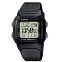 Casio Silicone Band Digital Watch for Unisex - W-800H-1AVDF