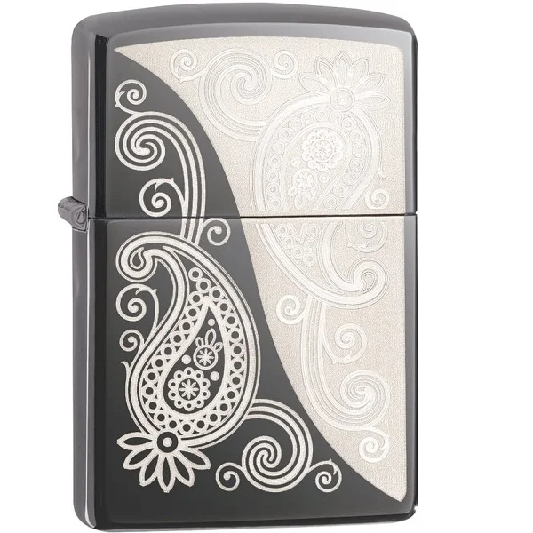 Zippo High Polish Black Ice Lighter - ZP150-29511