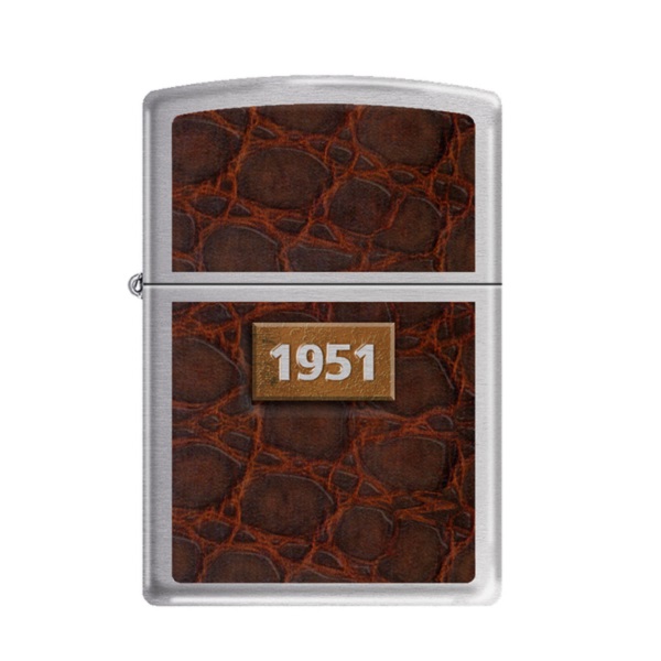 Zippo 1951 Vintage Leather Design Lighter - ZP200-008592