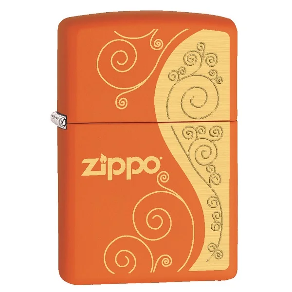 Zippo Elegance Reg Orange Matte Lighter &ndash; ZP231-326251