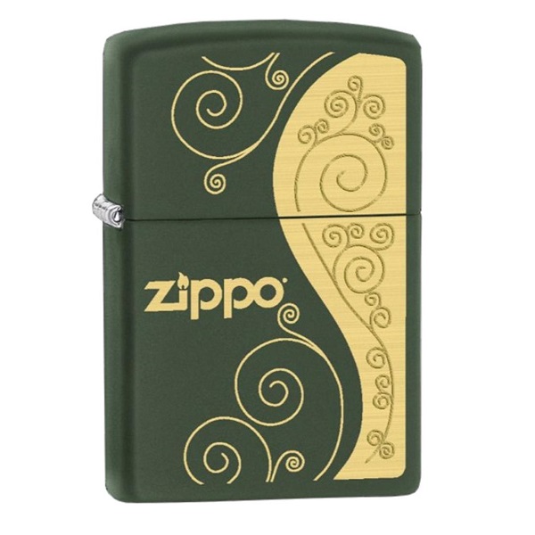 Zippo Elegance Regular Green Matte Lighter -ZP221