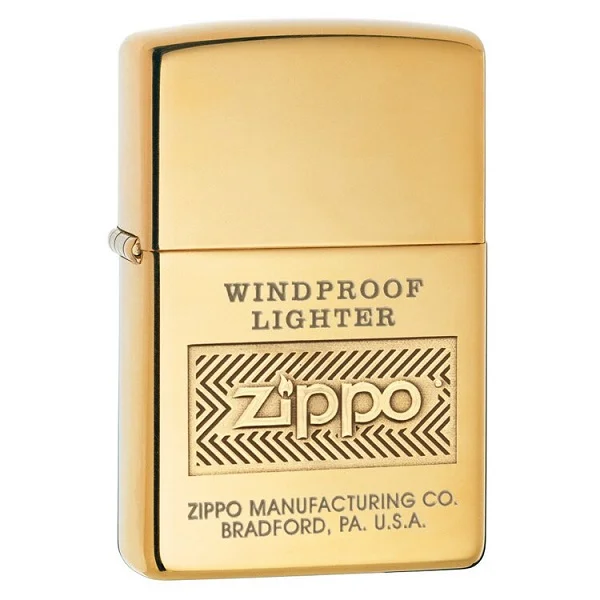 Zippo Windproof High Polish Brass Lighter - ZP28145