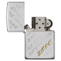 Zippo Brushed Chrome Zippo Script Lighter -ZP28642