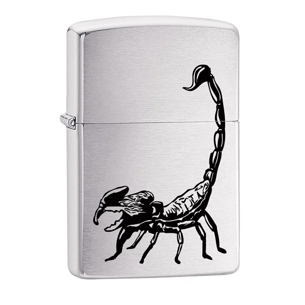 Zippo Scorpion, Brushed Chrome Lighter &ndash; ZP29204