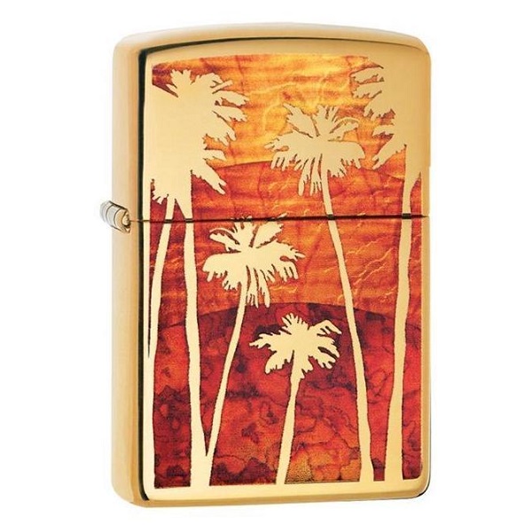 Zippo Fusion Palm Tree Sunset Design Lighter - ZP29420