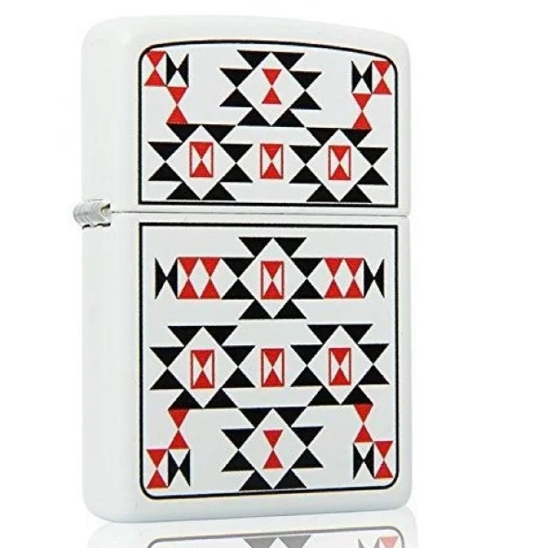 Zippo Seamless Abstract White Lighter - ZP29450