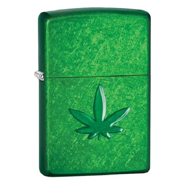 Zippo Marijuana Leaf Design Lighter - ZP29662