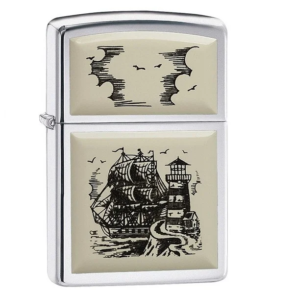 Zippo Ship Emblem Lighter - ZP359