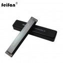 FEIFAN 24 Holes 8K Titanium Tremolo Harmonica, Key of C - FF-2024-BLACK