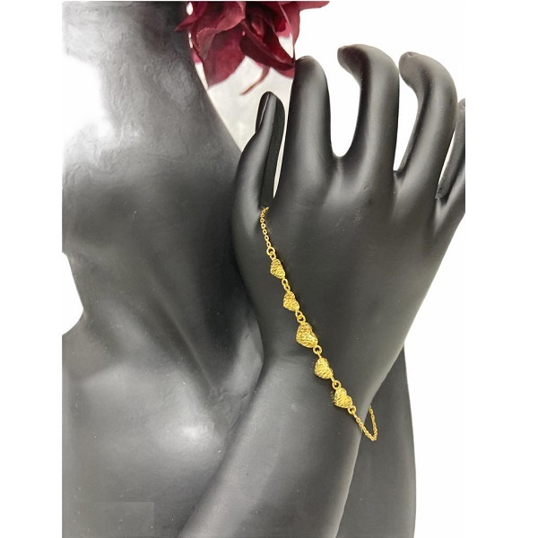 GB 21K Yellow Gold Bracelet, 2.20g