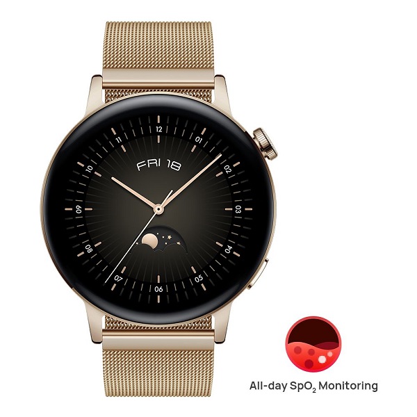 Huawei Watch GT 3 Woman Edition - Gold Color with Free Gift