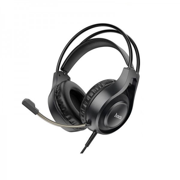 HOCO Tiger PRO Wired Headset HD Microphone Comfortable Soundproof  W106 – BLACK 