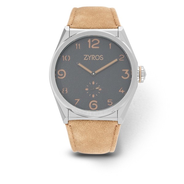 Zyros Stylish Leather Band Watch for Men - ZAL023M110702